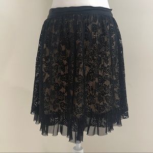 RACHEL Rachel Roy fully lined lace and ruffle skirt, size 8